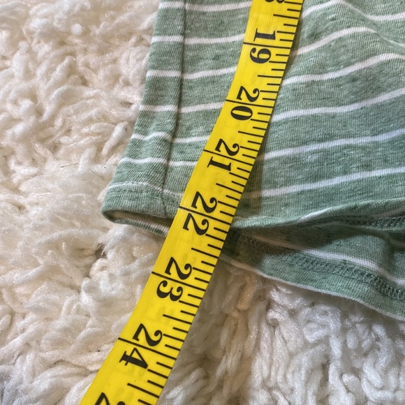 GREEN & WHITE STRIPED UNIVERSAL THREAD BRAT GIRL SUMMER T SHIRT w/ FRONT… - Picture 11 of 12